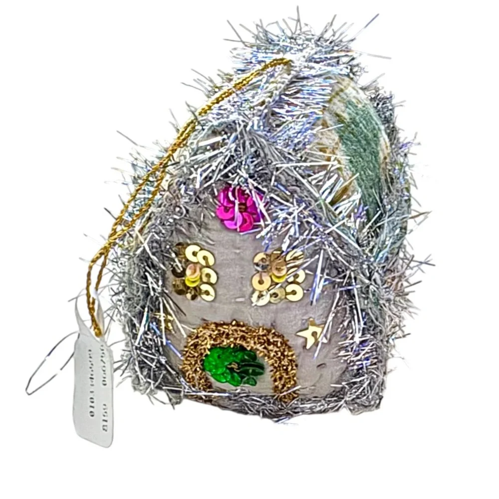 FREE PEOPLE➕SISSEL EDELBO Tinsel House Ornament NWT
